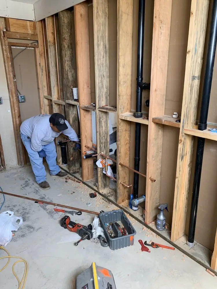 Commercial rough-in plumbing for Water Heater Replacement in River Road